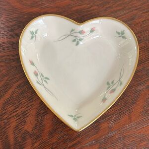 Vintage Lennox Rose Manor, heart-shaped mini dish